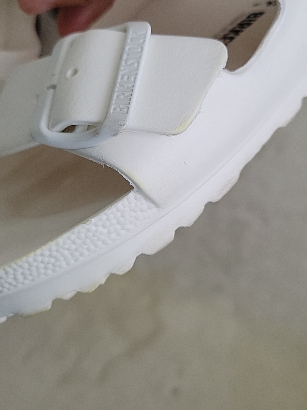 BIRKENSROCK White Arizona EVA Slide Sandals. Size 38. - Picture 15 of 15